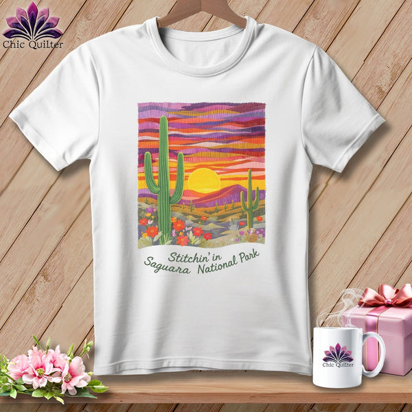 MyDesigns Physical Item S / White Stitchin' in Saguaro National Park ~ Relaxed Fit Tee