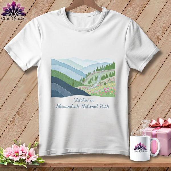 MyDesigns Physical Item S / White Stitchin' in Shenandoah National Park ~ Relaxed Fit Tee