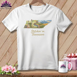 MyDesigns Physical Item S / White Stitchin' in Tennessee ~ Relaxed Fit Tee