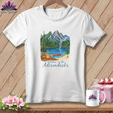 MyDesigns Physical Item S / White Stitchin' in the Adirondacks ~ Relaxed Fit Tee