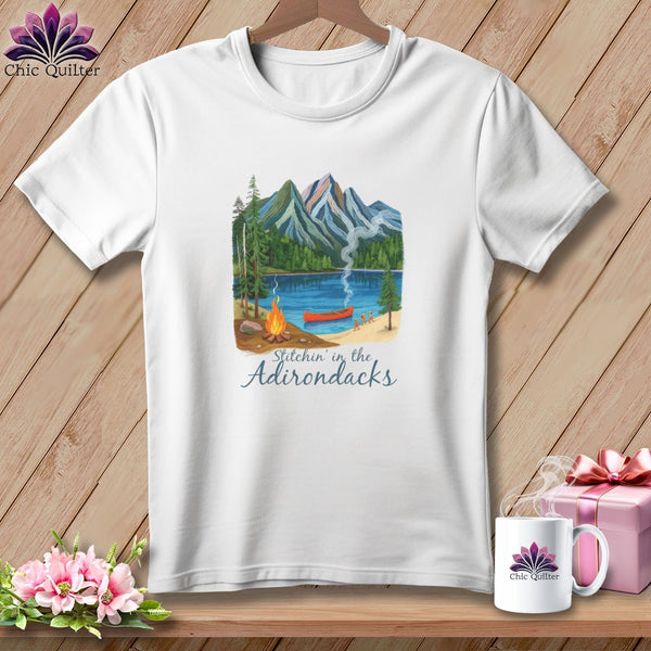 MyDesigns Physical Item S / White Stitchin' in the Adirondacks ~ Relaxed Fit Tee