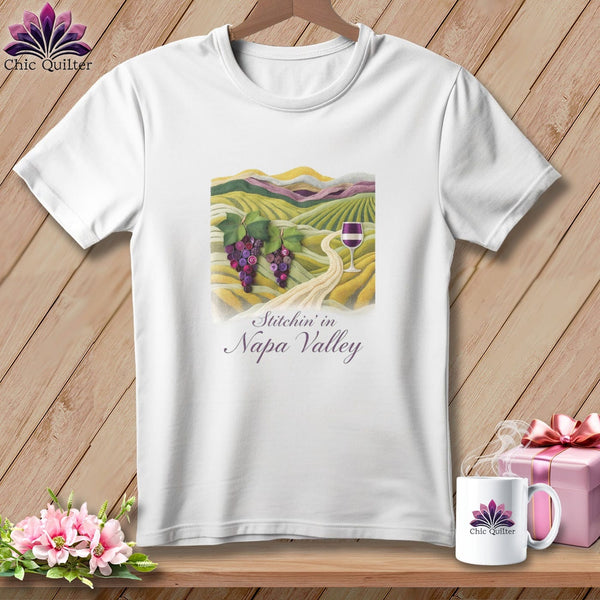 MyDesigns Physical Item S / White Stitchin' in the Napa Valley ~ Relaxed Fit Tee