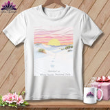 MyDesigns Physical Item S / White Stitchin' in White Sands National Park ~ Relaxed Fit Tee