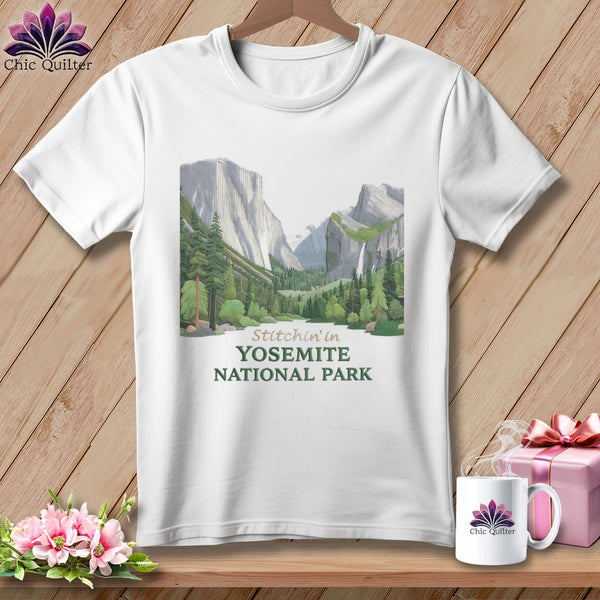 MyDesigns Physical Item S / White Stitchin' in Yosemite National Park ~ Relaxed Fit Tee