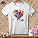 MyDesigns Physical Item S / White Thread Head ~ Relaxed Fit Tee