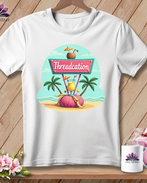MyDesigns Physical Item S / White Threadcation ~ Relaxed Fit Tee