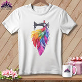 MyDesigns Physical Item S / White Threaded Wings ~ Relaxed Fit Tee