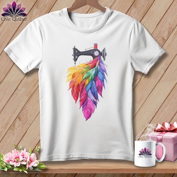 MyDesigns Physical Item S / White Threaded Wings ~ Relaxed Fit Tee
