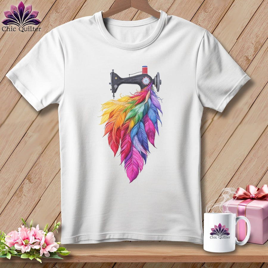 MyDesigns Physical Item S / White Threaded Wings ~ Relaxed Fit Tee
