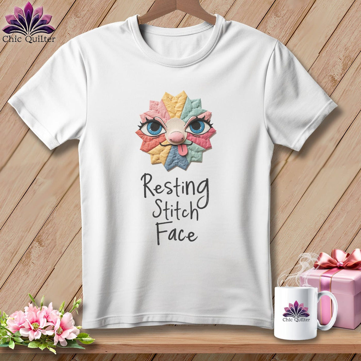 MyDesigns Physical Item S / White Tongue - Resting Stitch Face ~ Relaxed Fit Tee