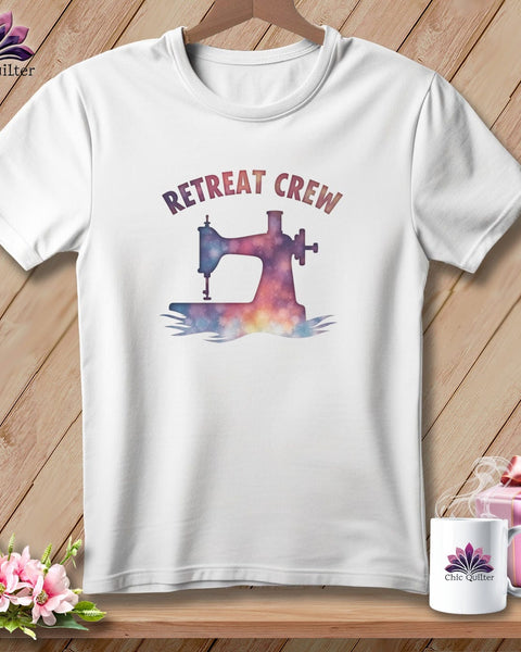 MyDesigns Physical Item S / White Watercolor Retreat Crew ~ Relaxed Fit Tee