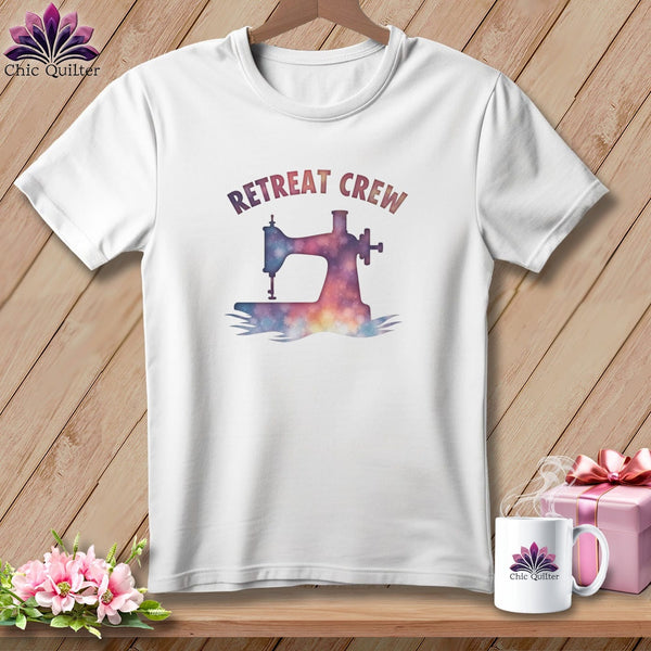 MyDesigns Physical Item S / White Watercolor Retreat Crew ~ Relaxed Fit Tee
