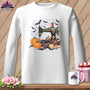 MyDesigns Physical Item S / White Wicked Stitcher ~ October Design ~ Quilter's Calendar Subscription (September Start) ~ Premium Long Sleeve Tee
