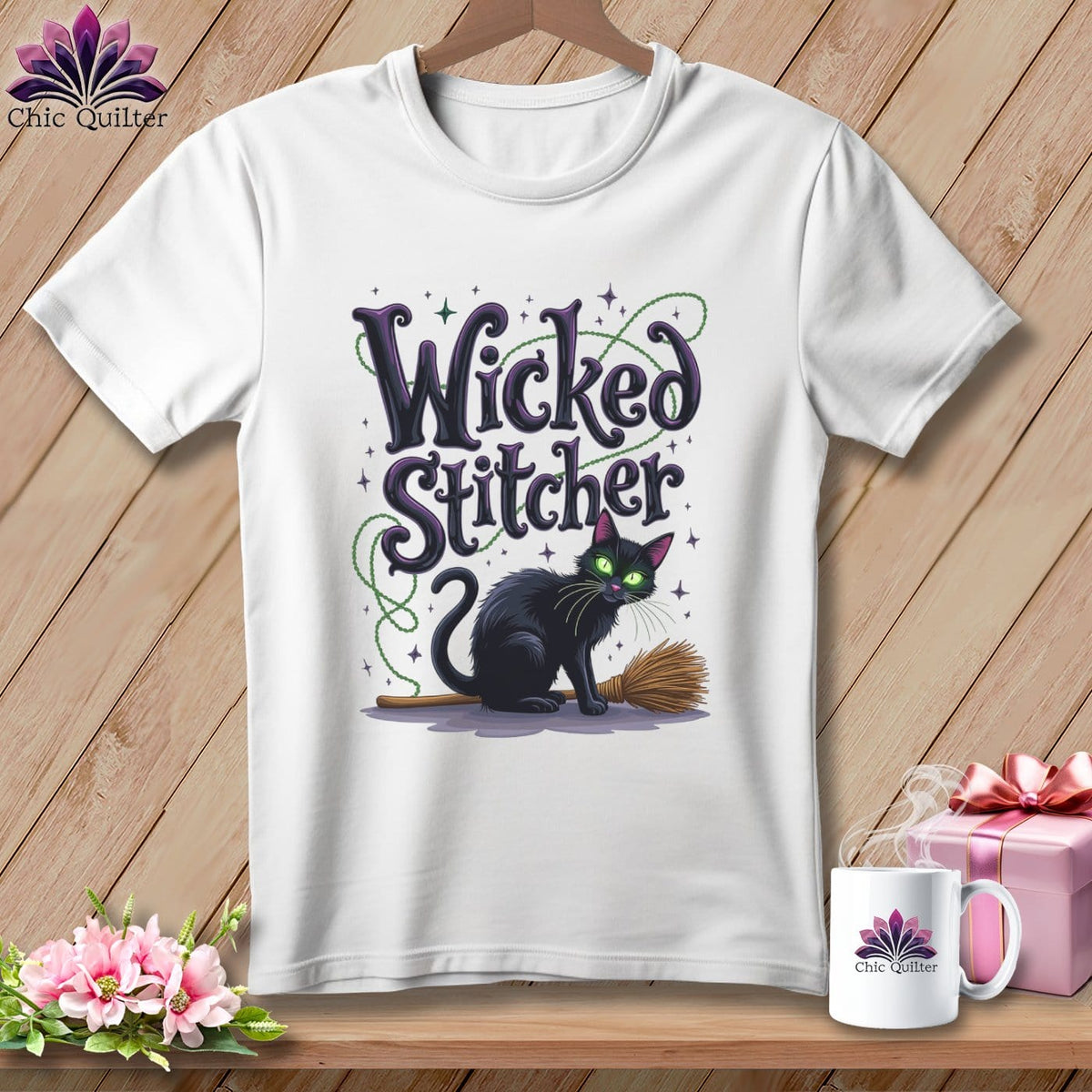 MyDesigns Physical Item S / White Wicked Stitcher ~ Relaxed Fit Tee