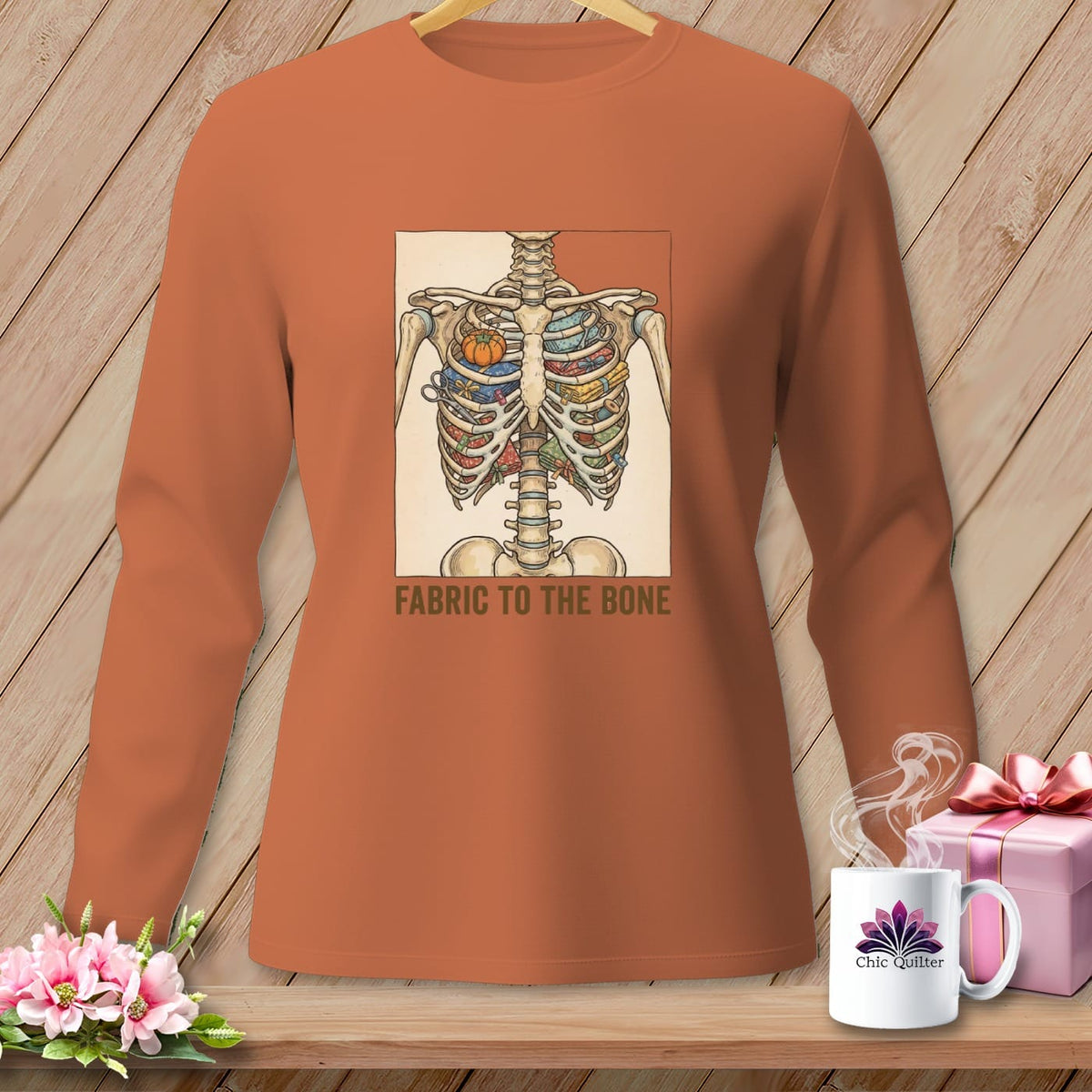 MyDesigns Physical Item S / Yam Fabric to the Bone ~ Long Sleeve Tee