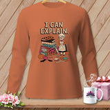 MyDesigns Physical Item S / Yam I CAN EXPLAIN. ~ Long Sleeve Tee