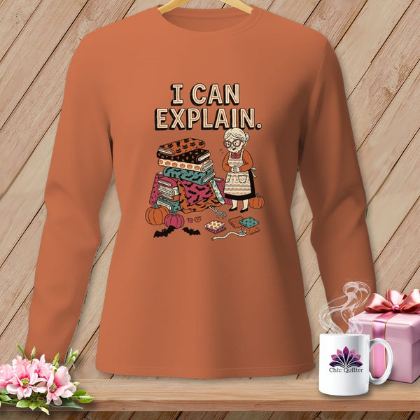 MyDesigns Physical Item S / Yam I CAN EXPLAIN. ~ Long Sleeve Tee