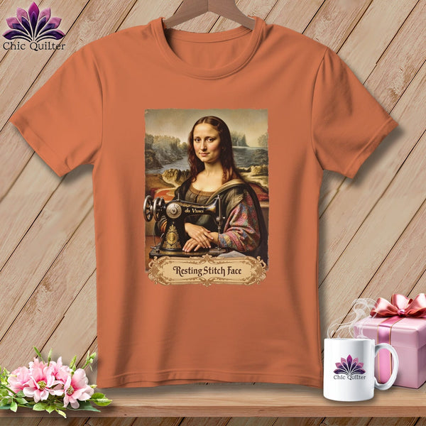 MyDesigns Physical Item S / Yam Mona Sewsa - Resting Stitch Face ~ Premium Tee