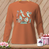 MyDesigns Physical Item S / Yam Night Shift ~ Star Block ~ Long Sleeve Tee