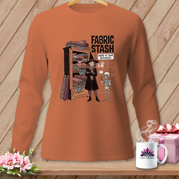 MyDesigns Physical Item S / Yam None Of Your Business. ~ Long Sleeve Tee