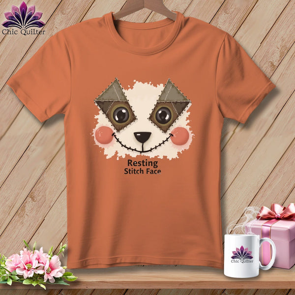 MyDesigns Physical Item S / Yam Patchwork Cheek - Resting Stitch Face ~ Premium Tee