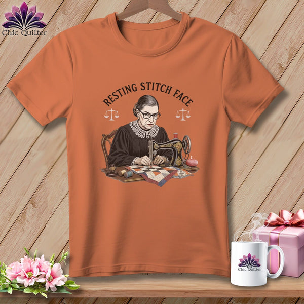 MyDesigns Physical Item S / Yam Ruth Sewder Ginsburg - Resting Stitch Face ~ Premium Tee
