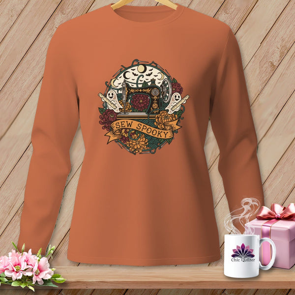 MyDesigns Physical Item S / Yam Sew Spooky ~ Gold Machine ~ Long Sleeve Tee