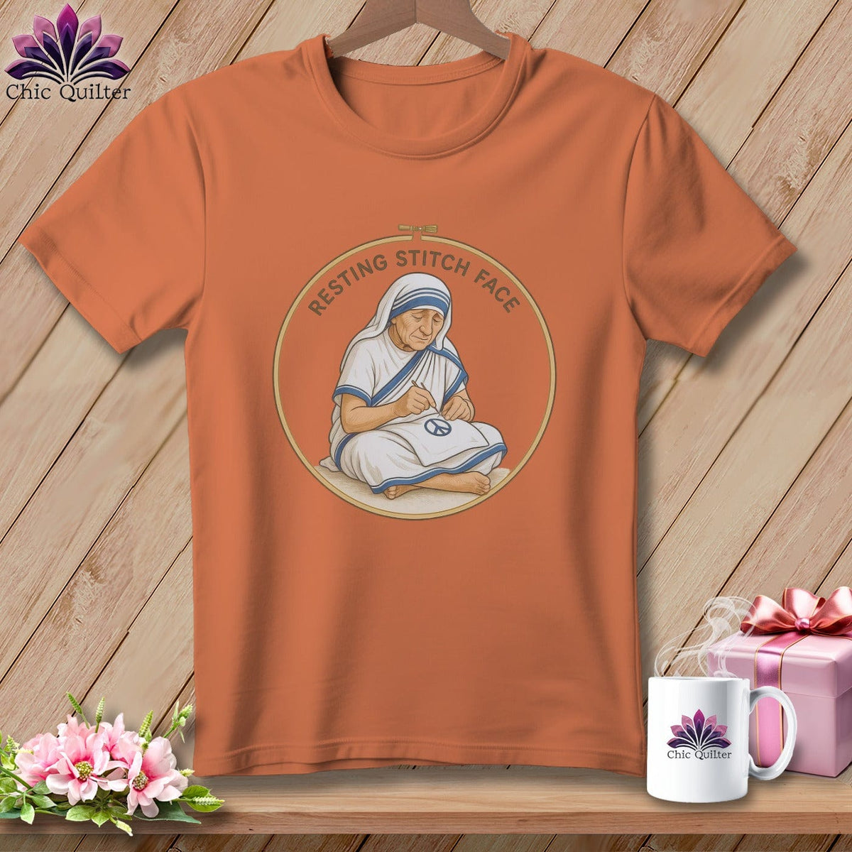 MyDesigns Physical Item S / Yam Sister Seams-a-Lot - Resting Stitch Face ~ Premium Tee