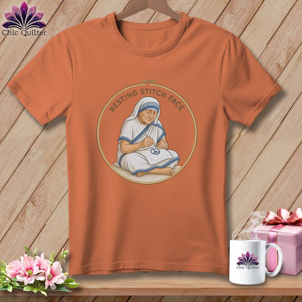 MyDesigns Physical Item S / Yam Sister Seams-a-Lot - Resting Stitch Face ~ Premium Tee