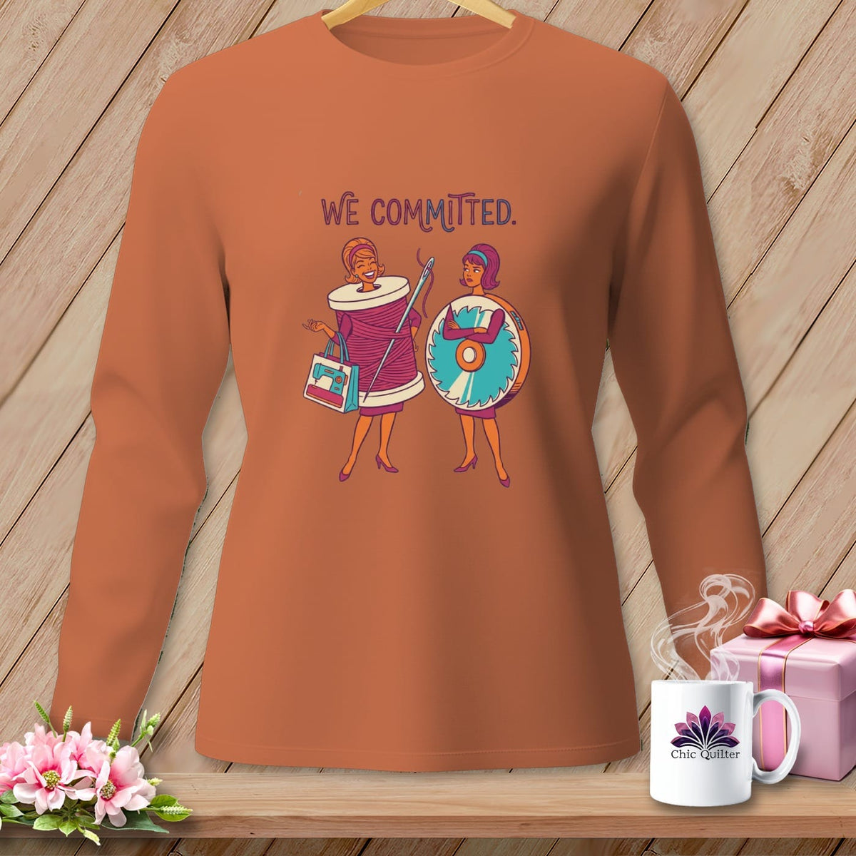MyDesigns Physical Item S / Yam We Committed. ~ Long Sleeve Tee