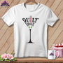 MyDesigns Physical Item T-Shirts / S / White Quilt-Aholic Martini ~ Relaxed Fit Tee