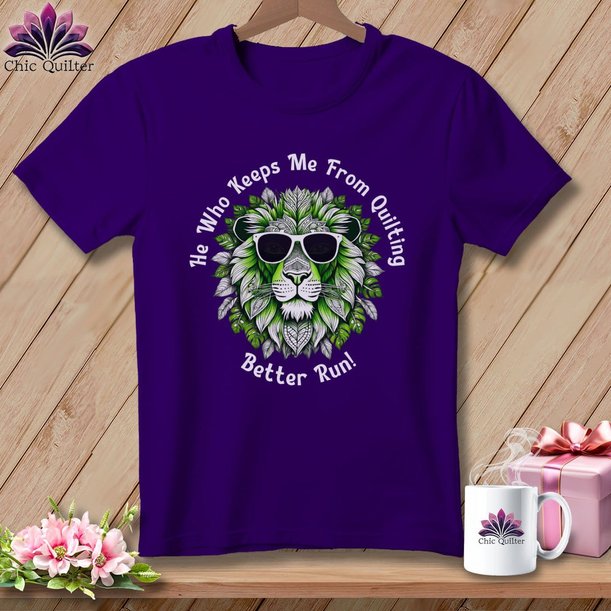 MyDesigns Physical Item Team Purple / S Better Run - Quilting Lime ~ Relaxed Fit Tee