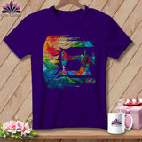 MyDesigns Physical Item Team Purple / S Gale Force Quilting ~ SuperSoft Relaxed Fit Tee