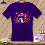 MyDesigns Physical Item Team Purple / S Meow ~ SuperSoft V-Neck Tee