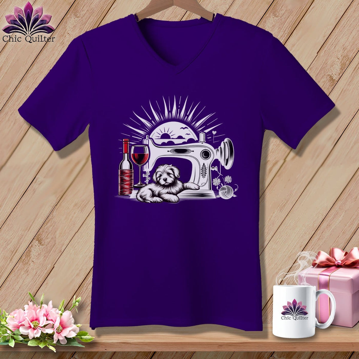 MyDesigns Physical Item Team Purple / S My Favorite Things ~ SuperSoft V-Neck Tee