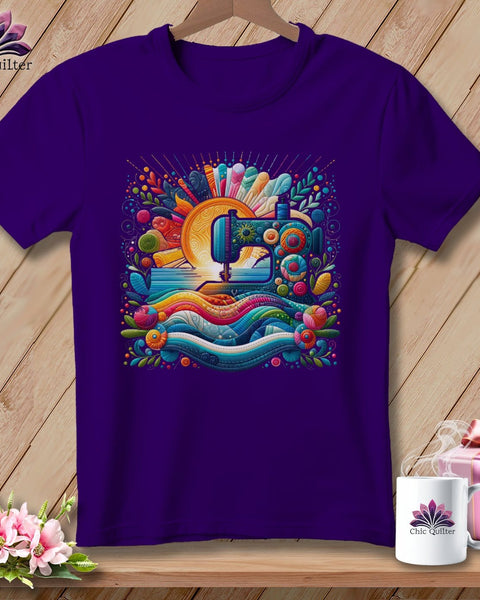 MyDesigns Physical Item Team Purple / S Quilting Explosion ~ Relaxed Fit Tee