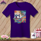 MyDesigns Physical Item Team Purple / S Quilting on a Cloud ~ SuperSoft V-Neck Tee