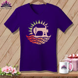 MyDesigns Physical Item Team Purple / S Ripple Radiance ~ SuperSoft V-Neck Tee