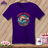 MyDesigns Physical Item Team Purple / S Sewing Sunrays ~ SuperSoft V-Neck Tee