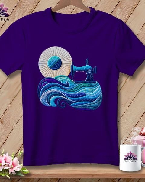 MyDesigns Physical Item Team Purple / S Sewing Tides ~ SuperSoft Relaxed Fit Tee