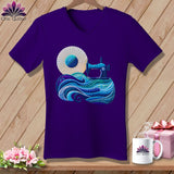 MyDesigns Physical Item Team Purple / S Sewing Tides ~ SuperSoft V-Neck Tee