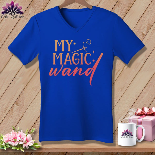 MyDesigns Physical Item True Royal / S My Magic Wand ~SuperSoft V-Neck Tee