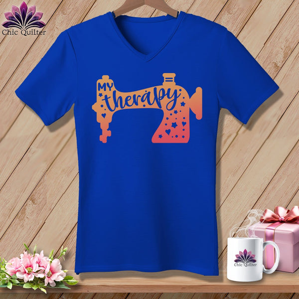 MyDesigns Physical Item True Royal / S My Therapy ~SuperSoft V-Neck Tee