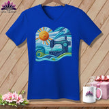 MyDesigns Physical Item True Royal / S Surfing the Fabric Sea ~ SuperSoft V-Neck Tee