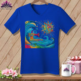 MyDesigns Physical Item True Royal / S Tidal Threads ~ SuperSoft V-Neck Tee