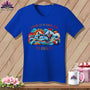 MyDesigns Physical Item True Royal / S Today is a Good Day to Quilt ~ SuperSoft V-Neck Tee