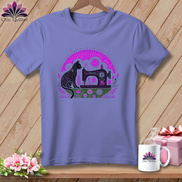 MyDesigns Physical Item Violet / S Kitty Cat Quilts ~ Premium Tee