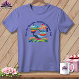 MyDesigns Physical Item Violet / S Over the Meadow, Quilting Dreams Call Orange ~ Premium Tee