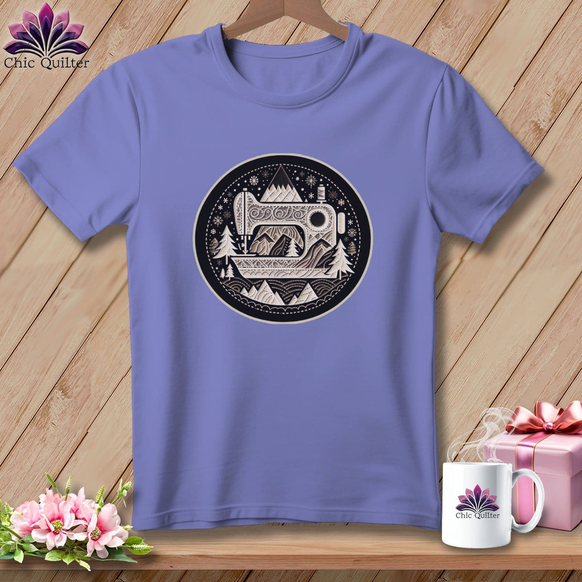 MyDesigns Physical Item Violet / S Peaks Pines and Patches ~ Premium Tee