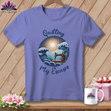 MyDesigns Physical Item Violet / S Quilting My Escape - Dark ~ Premium Tee